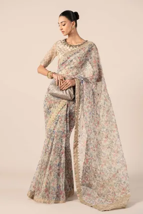 3 Piece Embroidered Organza Suit | SF-EF25-08