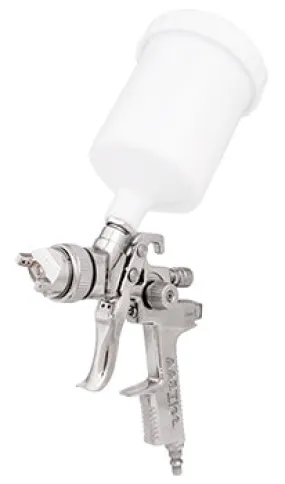AIRCRAFT SPRAY GUN HVLP GRAVITY 1.4MM S/S NOZZLE & NEEDLE WITH PLASTIC CUP SG PP882AG