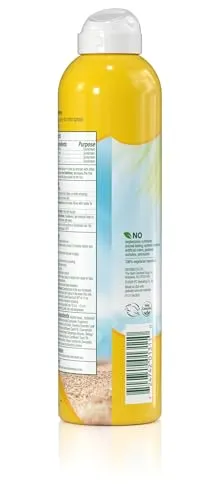 Alba Botanica Hawaiian Coconut Sunscreen, Spray Broad Spectrum SPF 50 Sunscreen, Water Resistant and Biodegradable 8 fl oz Bottle