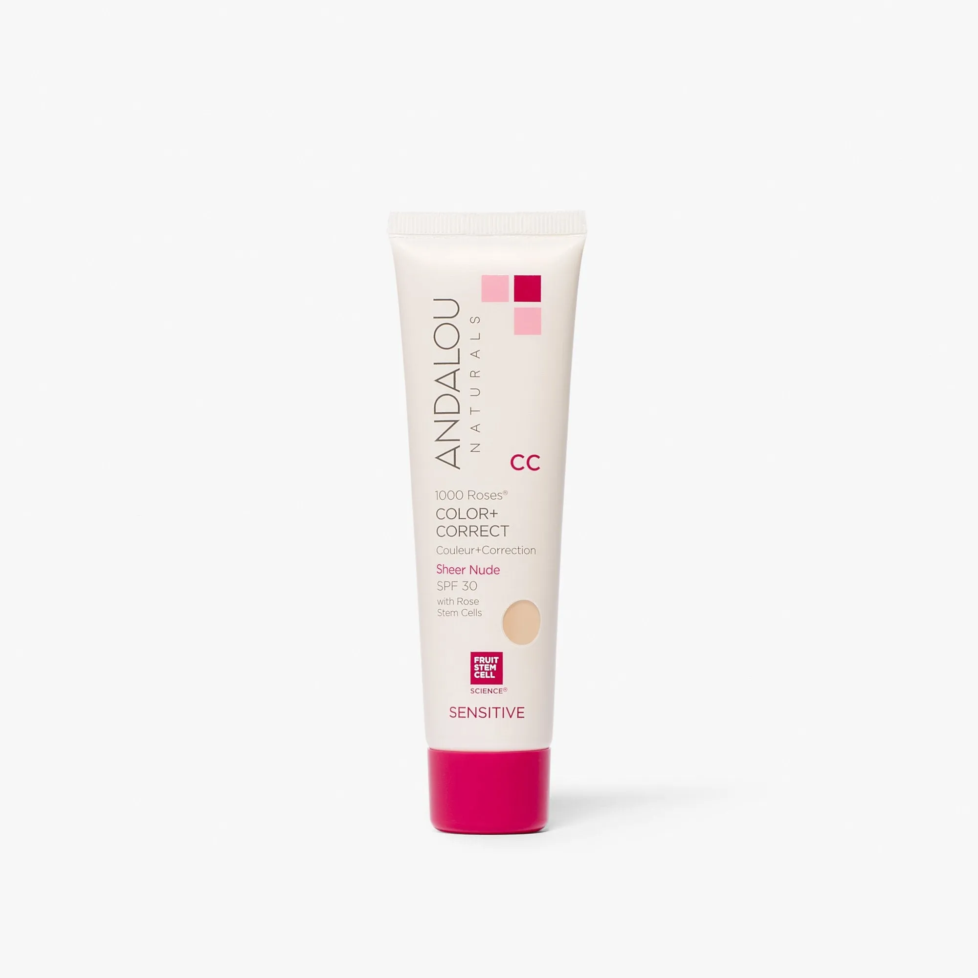Andalou Naturals: Sensitive 1000 Roses CC Color   Correct Sheer Beige SPF 30