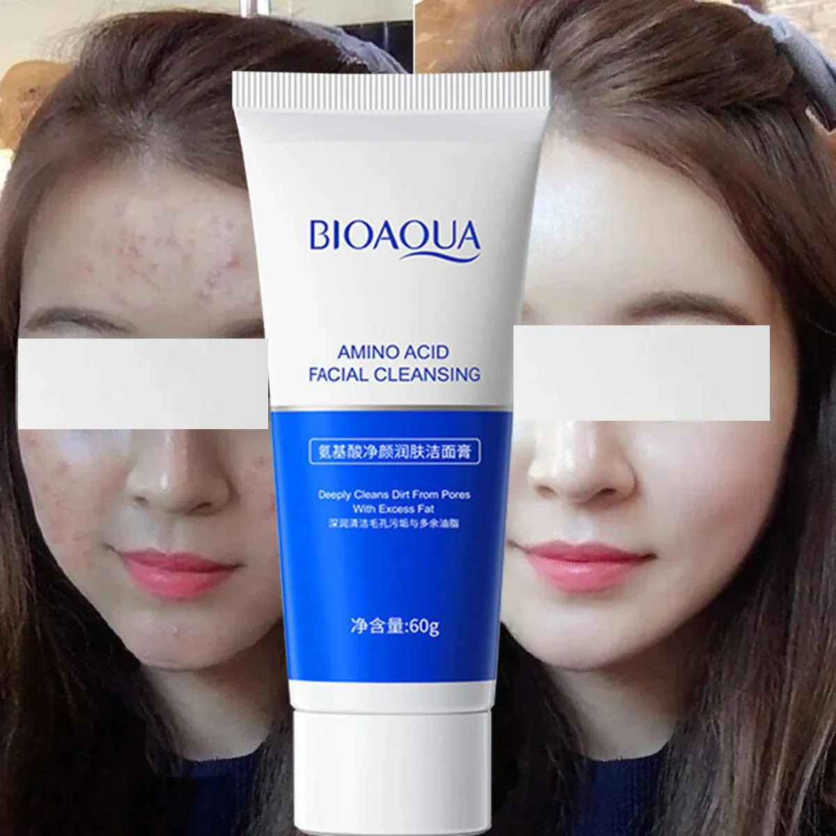 Bioaqua Amino Acid Facial Cleansing Deep Moisturizing Anti-Spots Cleanser 60g