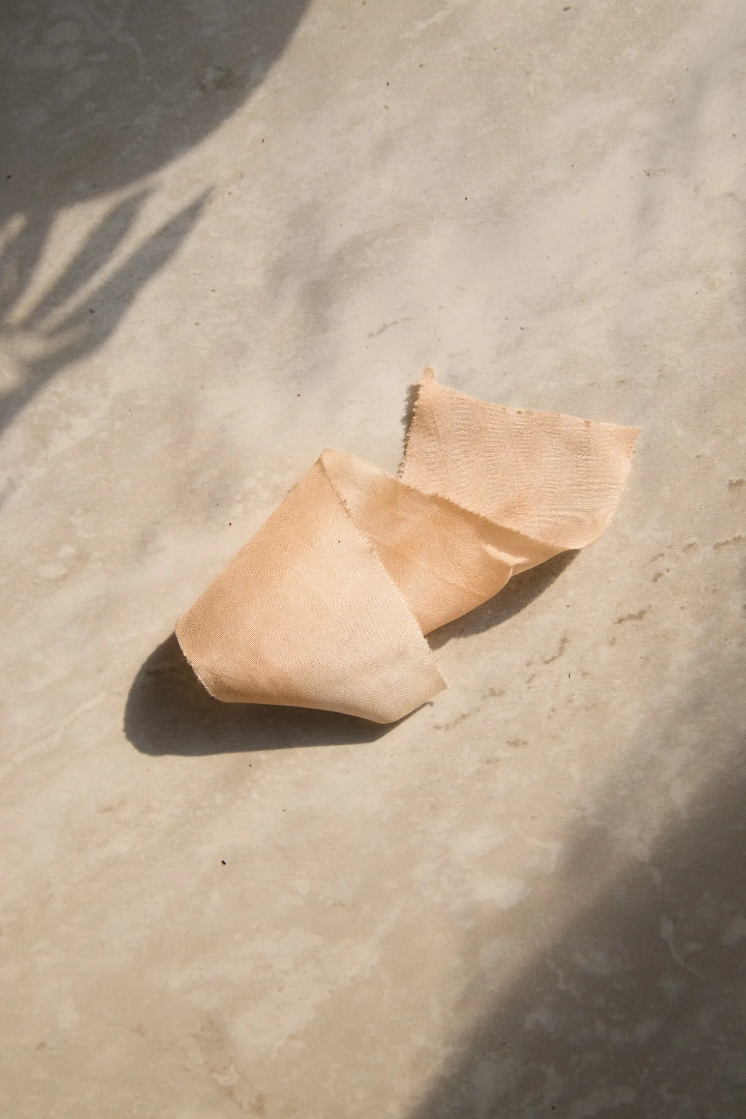 Blush Plant Dyed Silk Ribbon