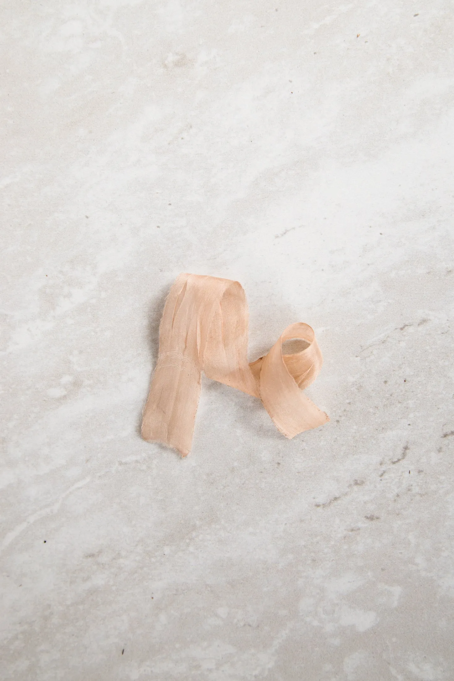 Blush Plant Dyed Silk Ribbon