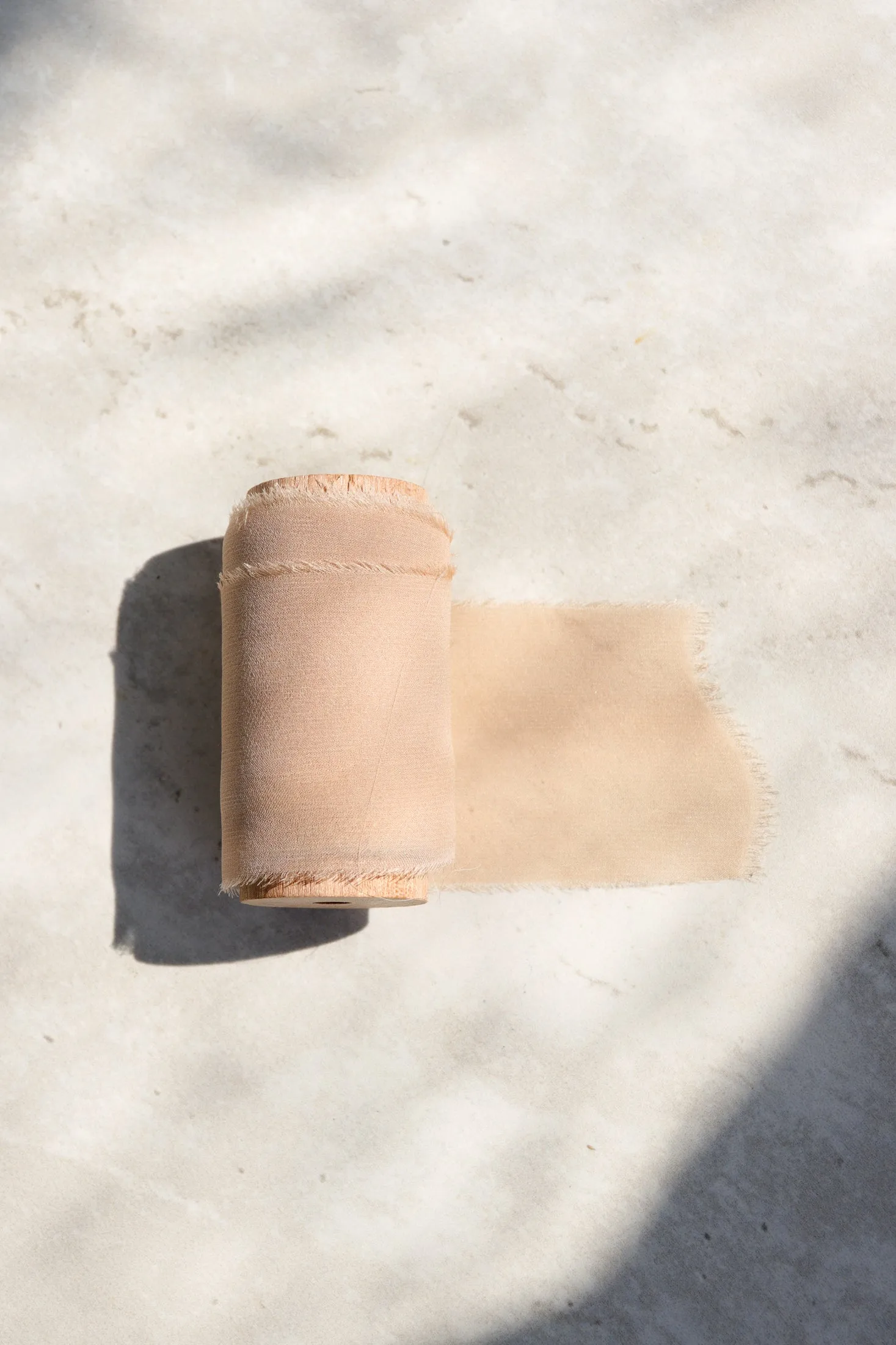 Blush Plant Dyed Silk Ribbon