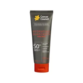 CANCER COUNCIL - Hydrating Sunscreen for Men SPF50  (100 ml Tube)