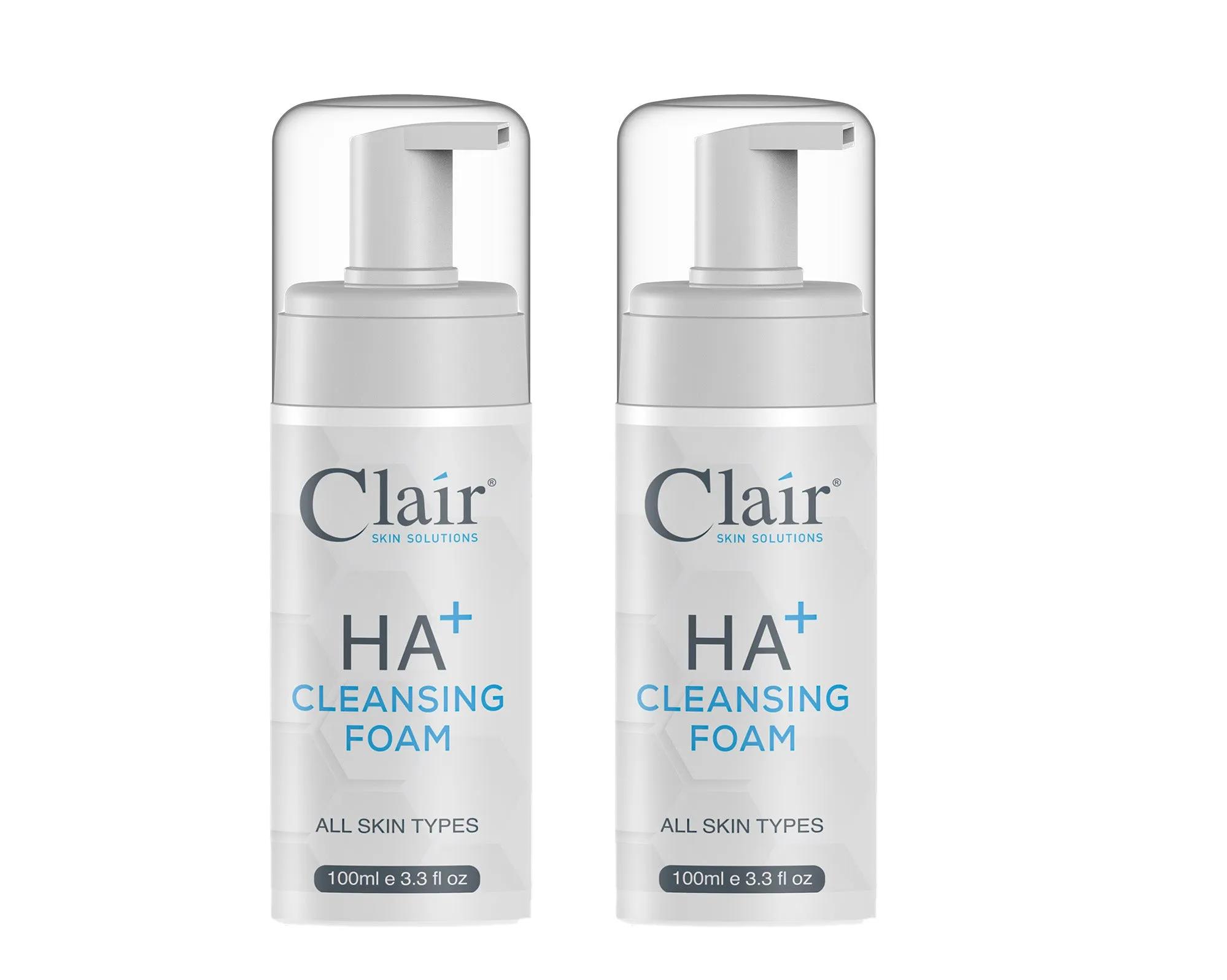 Clair SKIN SOLUTIONS HA  Cleansing Foam 100ml X 2 Bundle