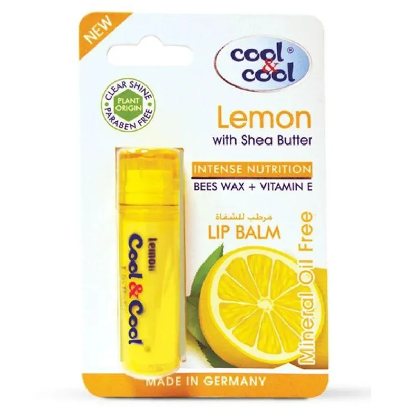 Cool & Cool Lemon with Shea butter Intense Nutrition Lip Balm - 4.6g