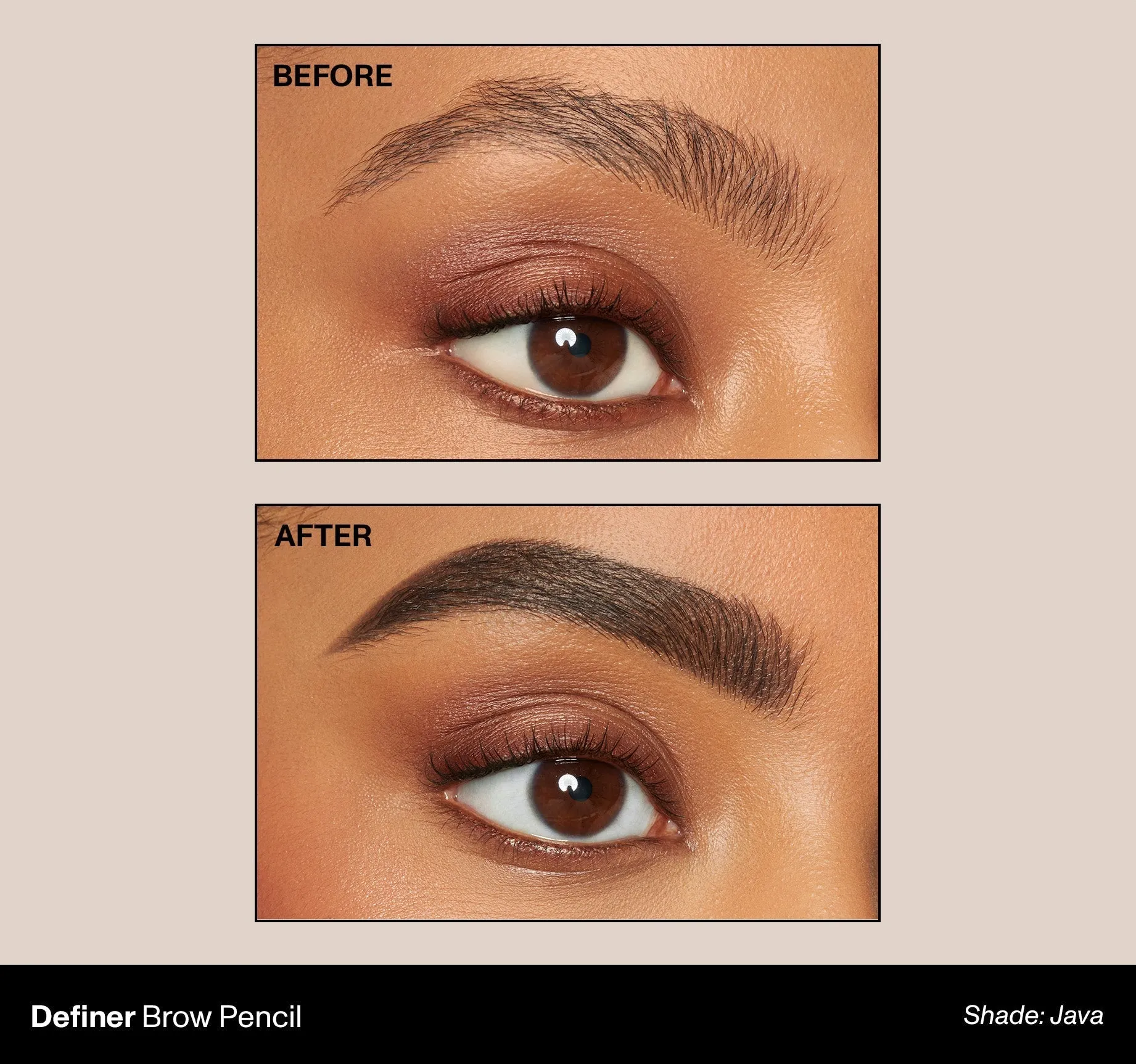 Definer Dual-Ended Brow Pencil & Spoolie - Java