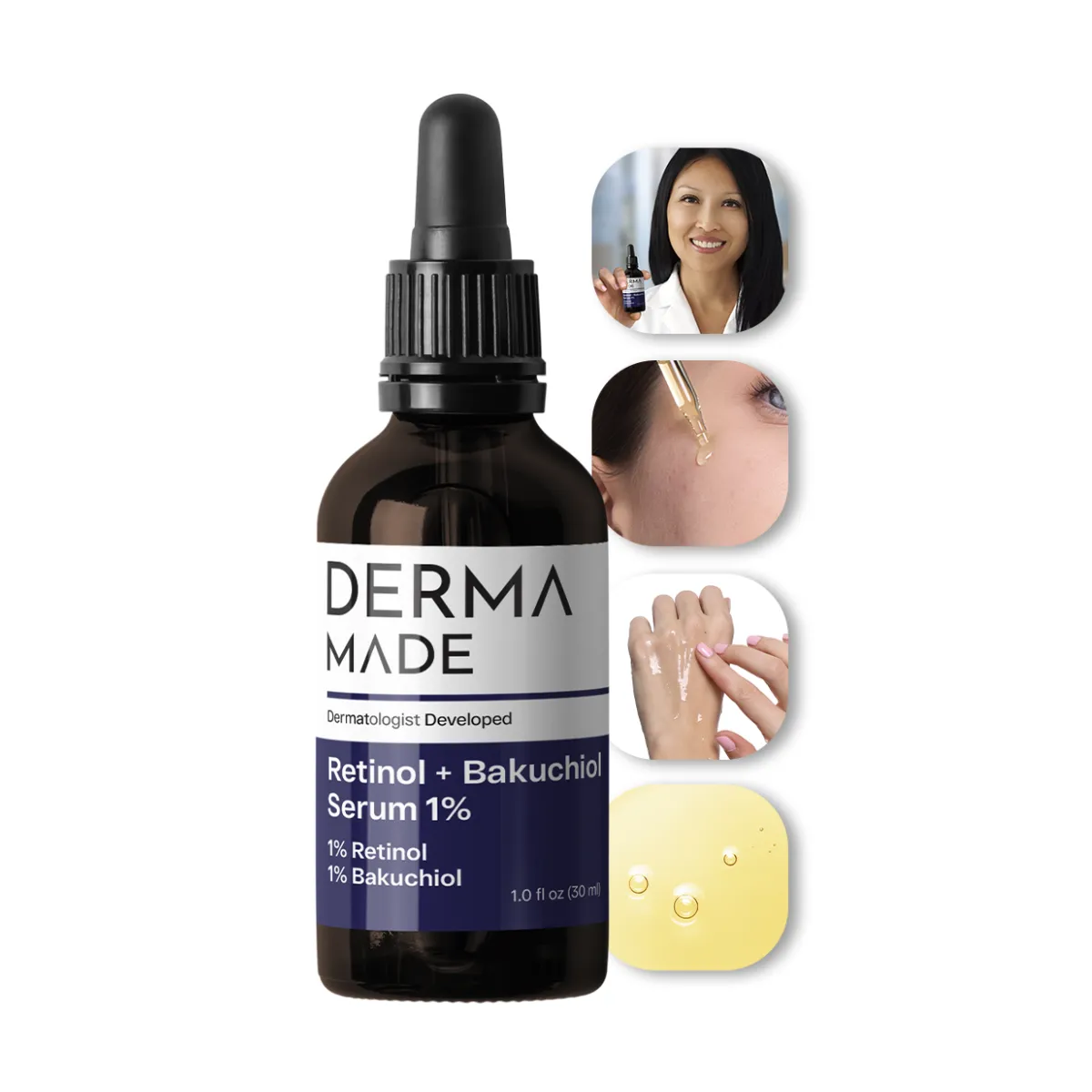 Derma Made Retinol   Bakuchiol Serum 1%