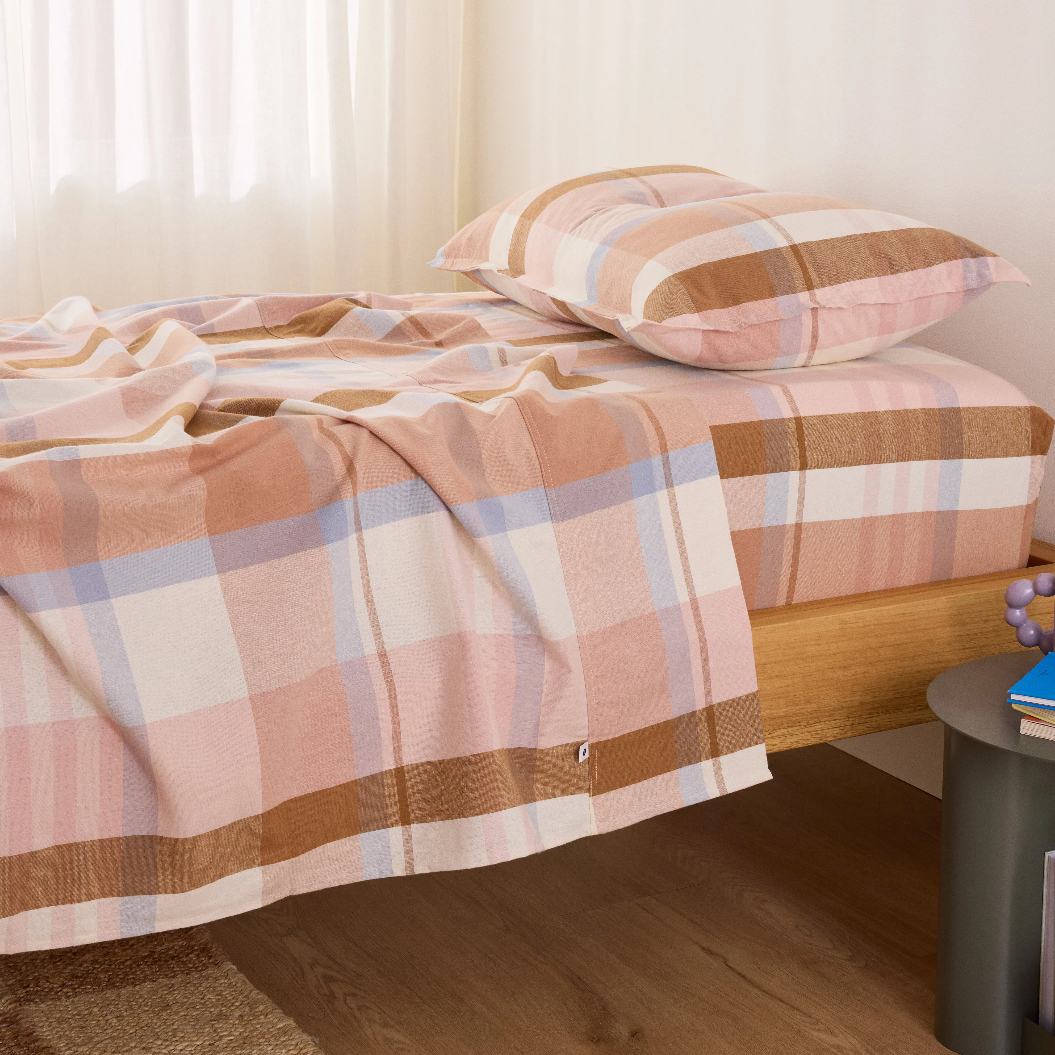 Frankie Flannelette - Marley Gingham Kids Bedding