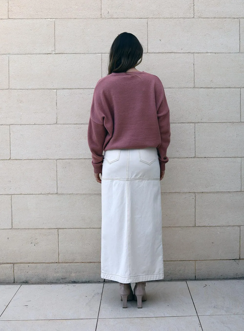 Grace Essential Knit Jumper-BLUSH