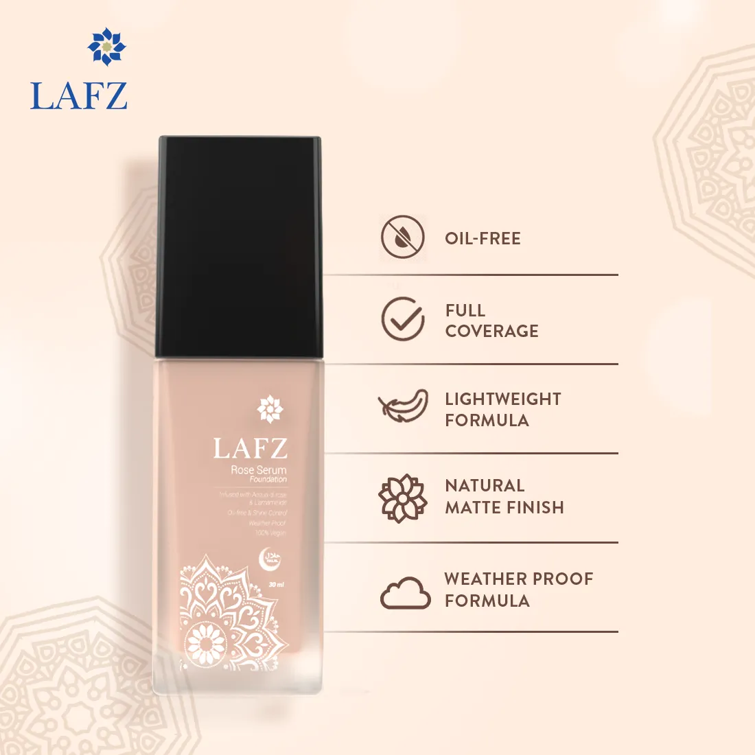 Halal Rose Serum Foundation