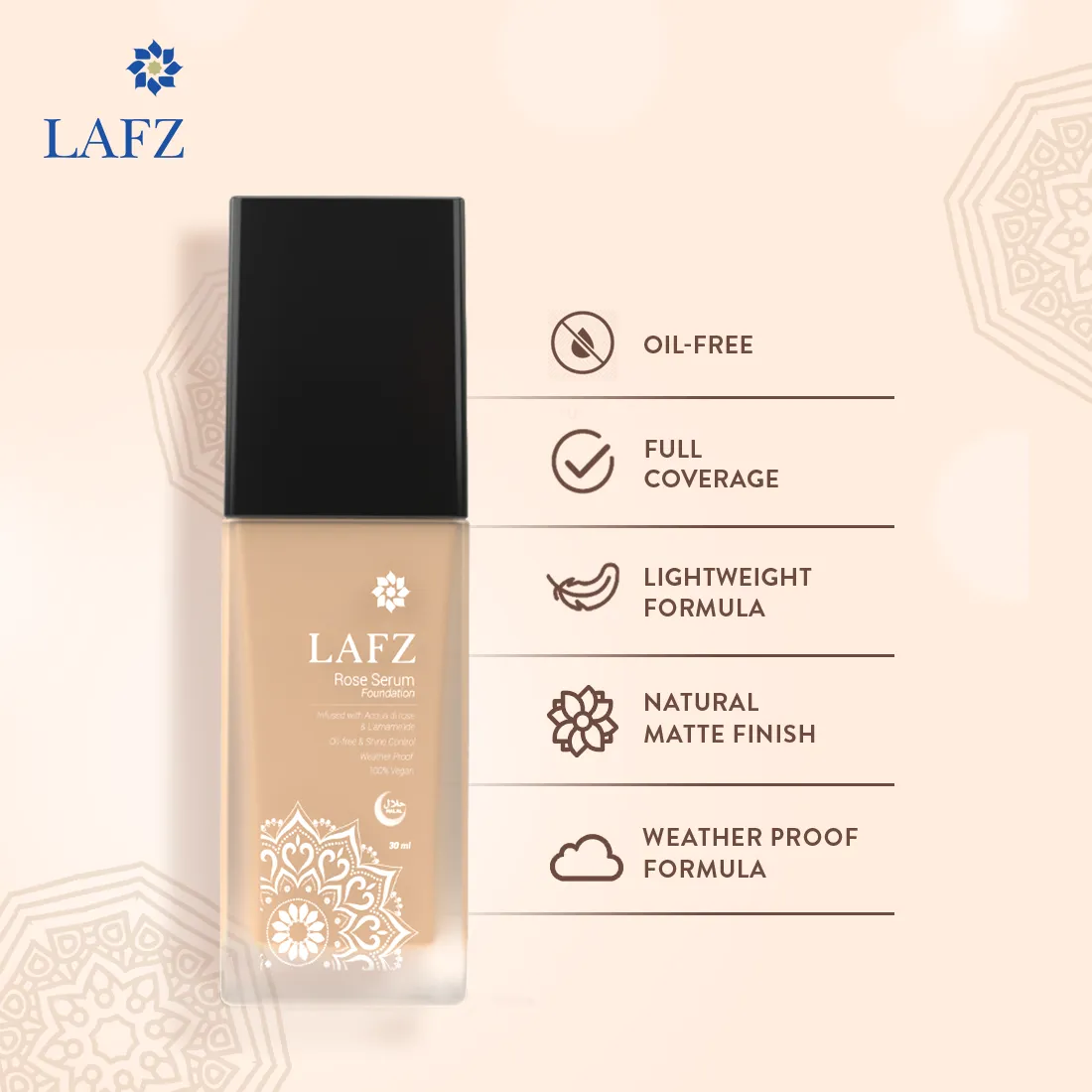 Halal Rose Serum Foundation