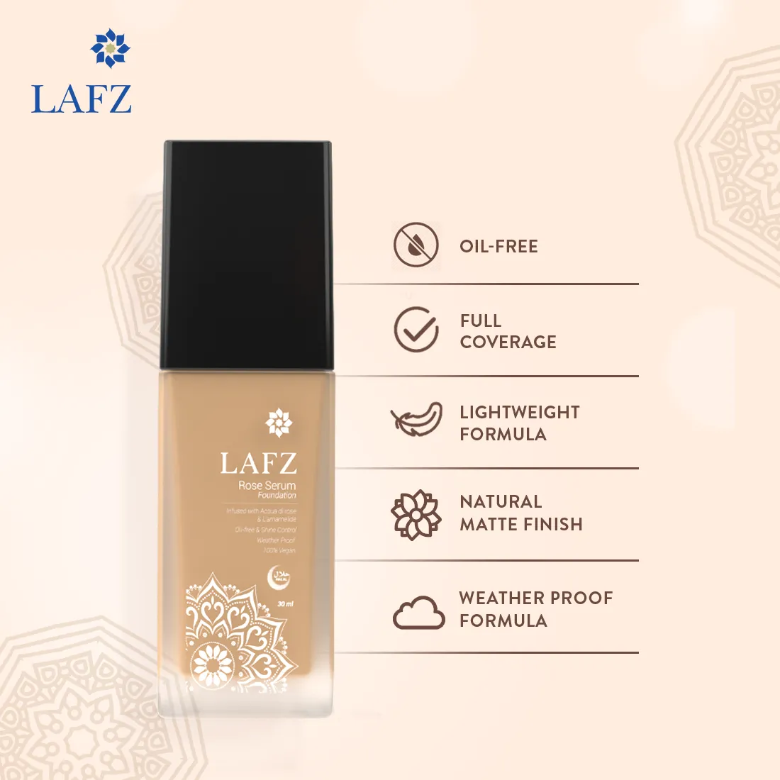 Halal Rose Serum Foundation
