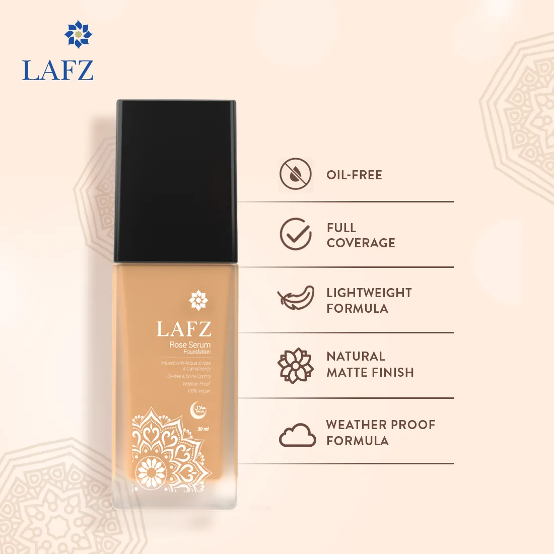 Halal Rose Serum Foundation