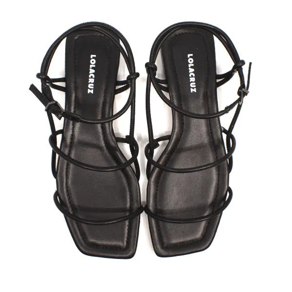 Kito Black | Strappy leather sandal