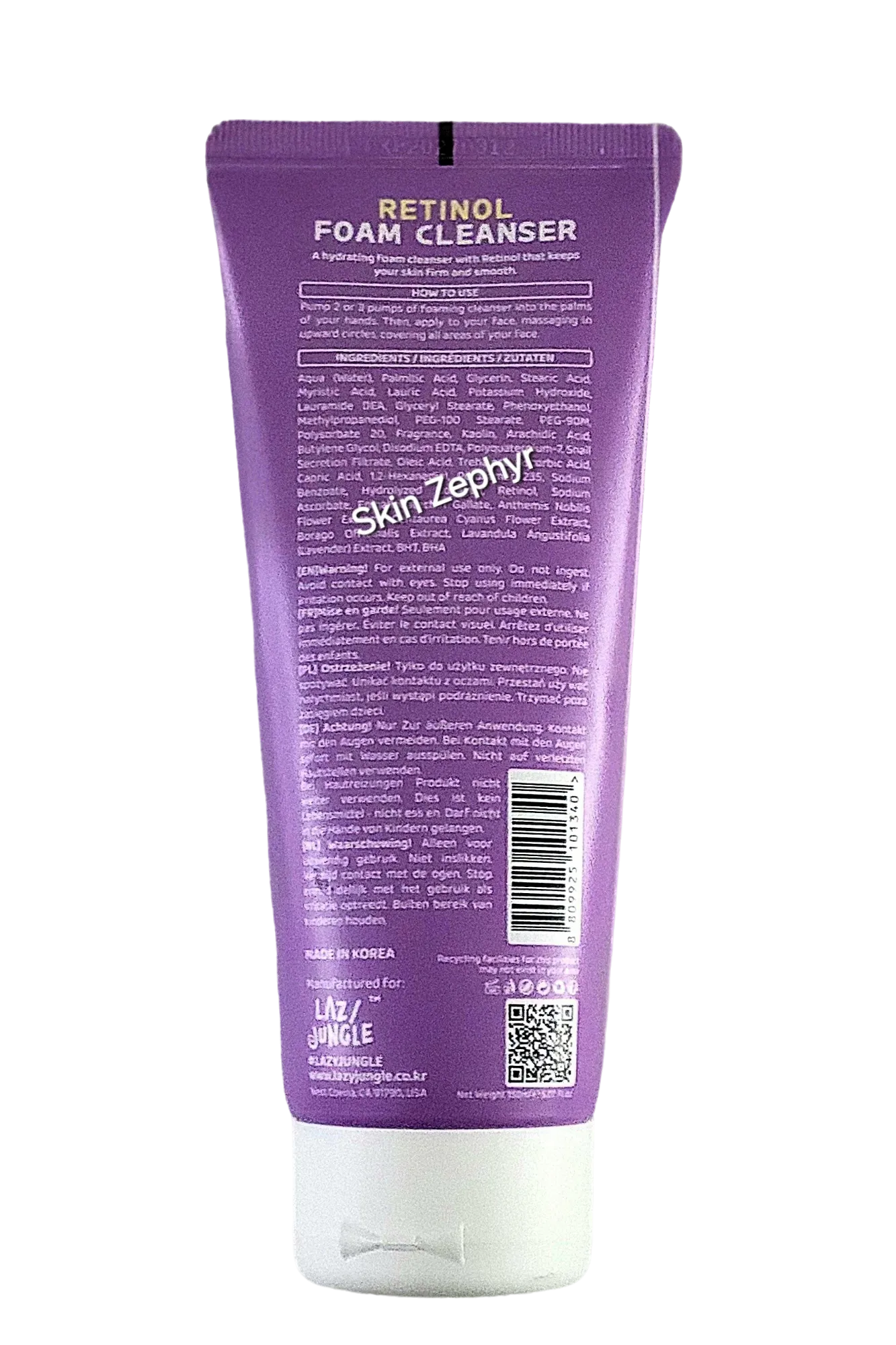 Lazy Jungle Retinol Foam Cleanser
