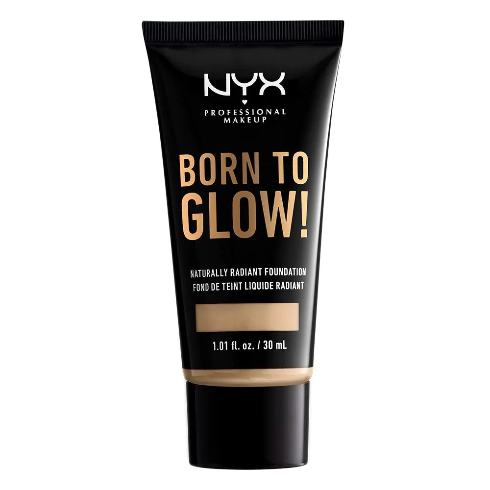 NYX - Born to Glow Naturally Radiant Foundation Nude - 1.01 fl oz (30 ml)