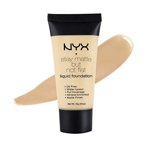 NYX Stay Matte But not Flat Foundation Liquid, Nude, 35ml