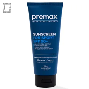 Pillar Sports - Premax Sunscreen for Sport SPF50  (International/EU label) 100ml