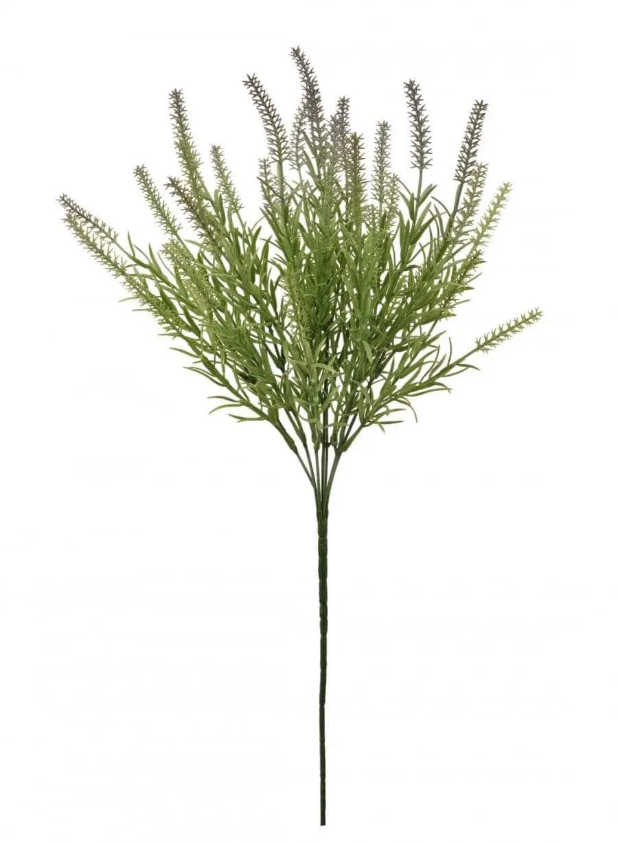 Plastic Long Stem Thorn Spray - Purple & Green