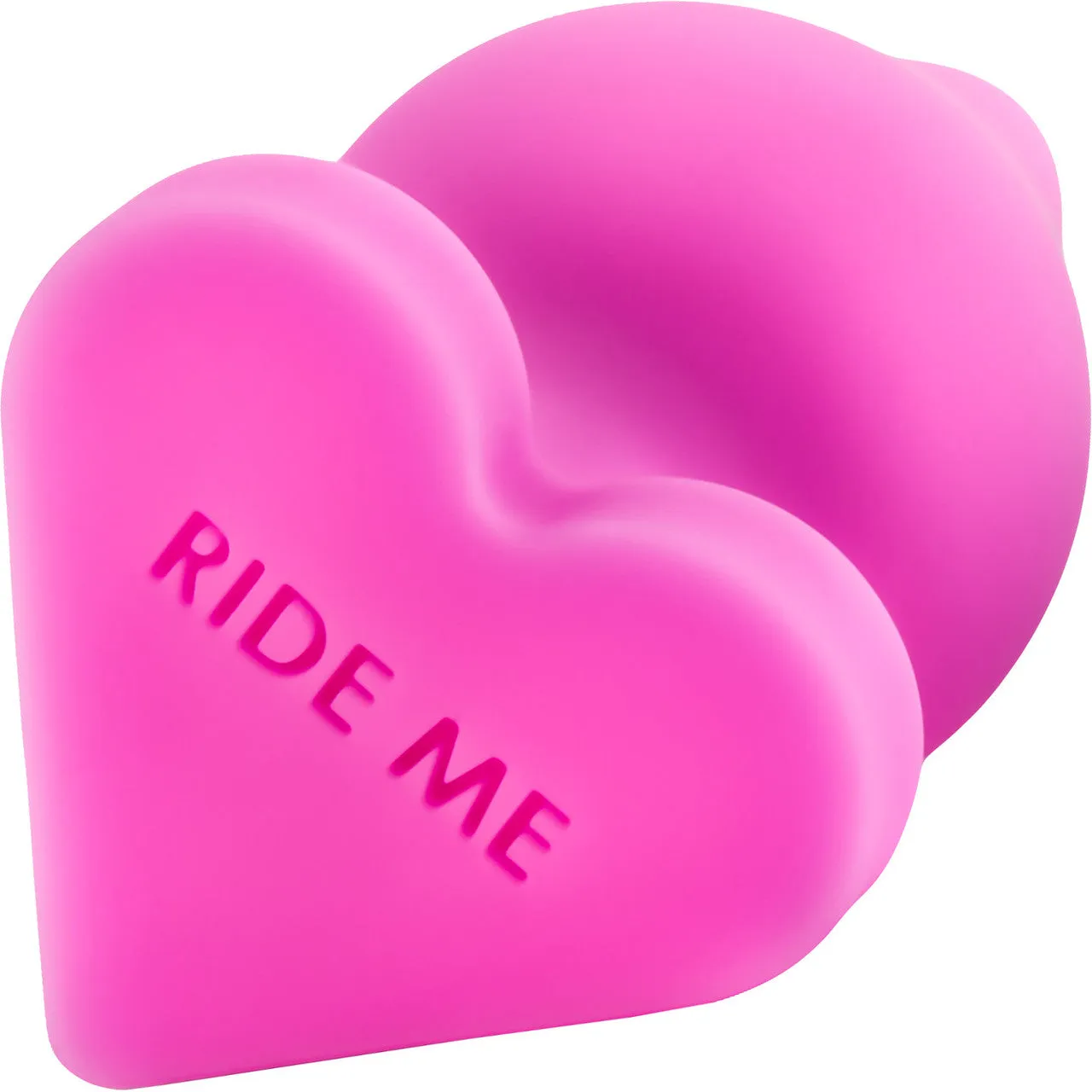 Play With Me Naughtier Candy Heart Silicone Butt Plug By Blush - Ride Me Pink
