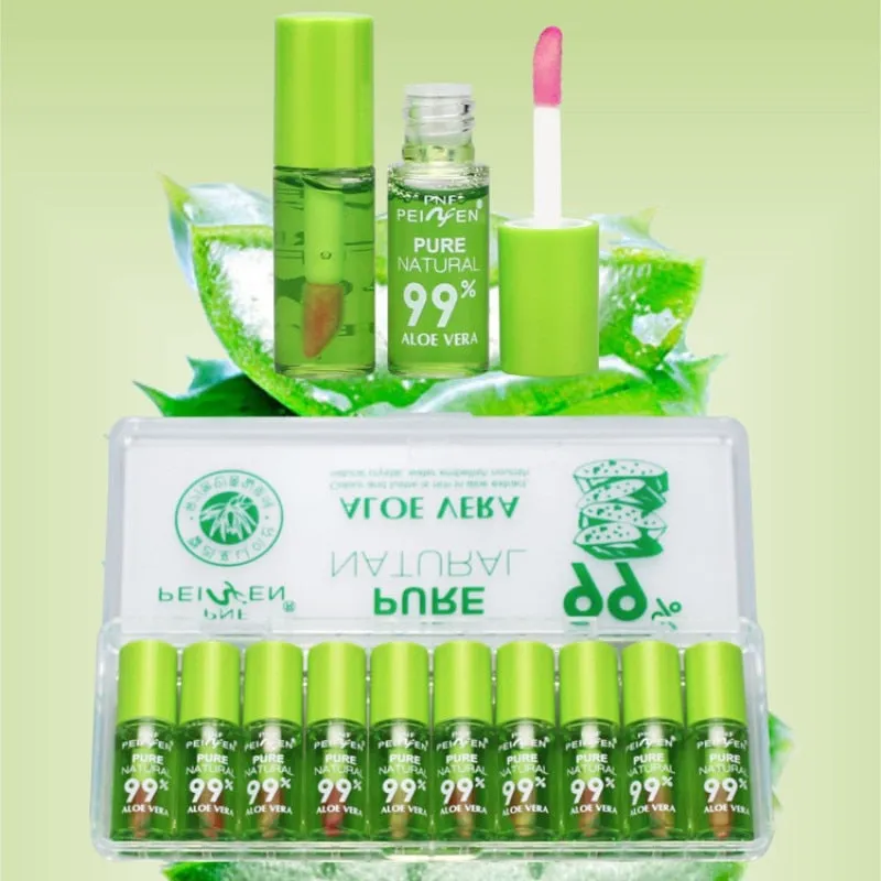 Pure Natural Aloe Vera Lipstick Lasting Moisturizing Liquid Lipstick