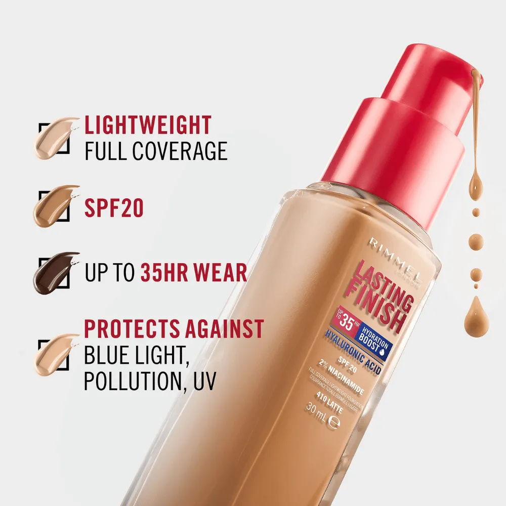 Rimmel London Lasting Finish 35 Hour Foundation - 200: Soft Beige