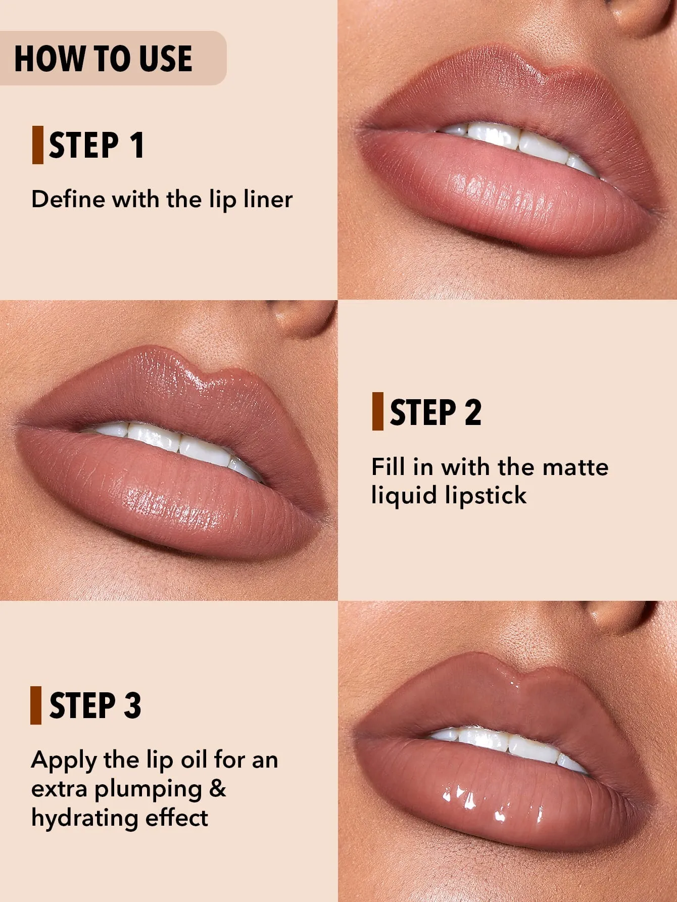 SHEGLAM Soft 90 s Glam Lip liner and Lip Duo Set Moody Taupe Lip Set