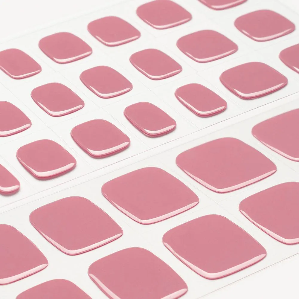 Soft Pink Summer Pedicure Gel Nail Strips | Soft Blush - 1131