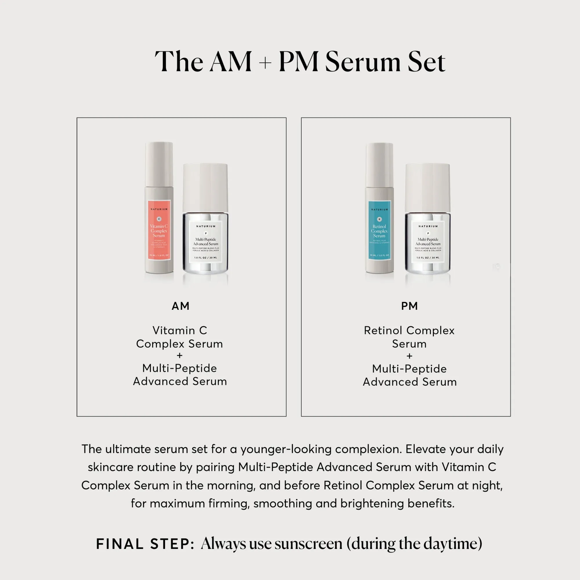 The AM   PM Serum Set