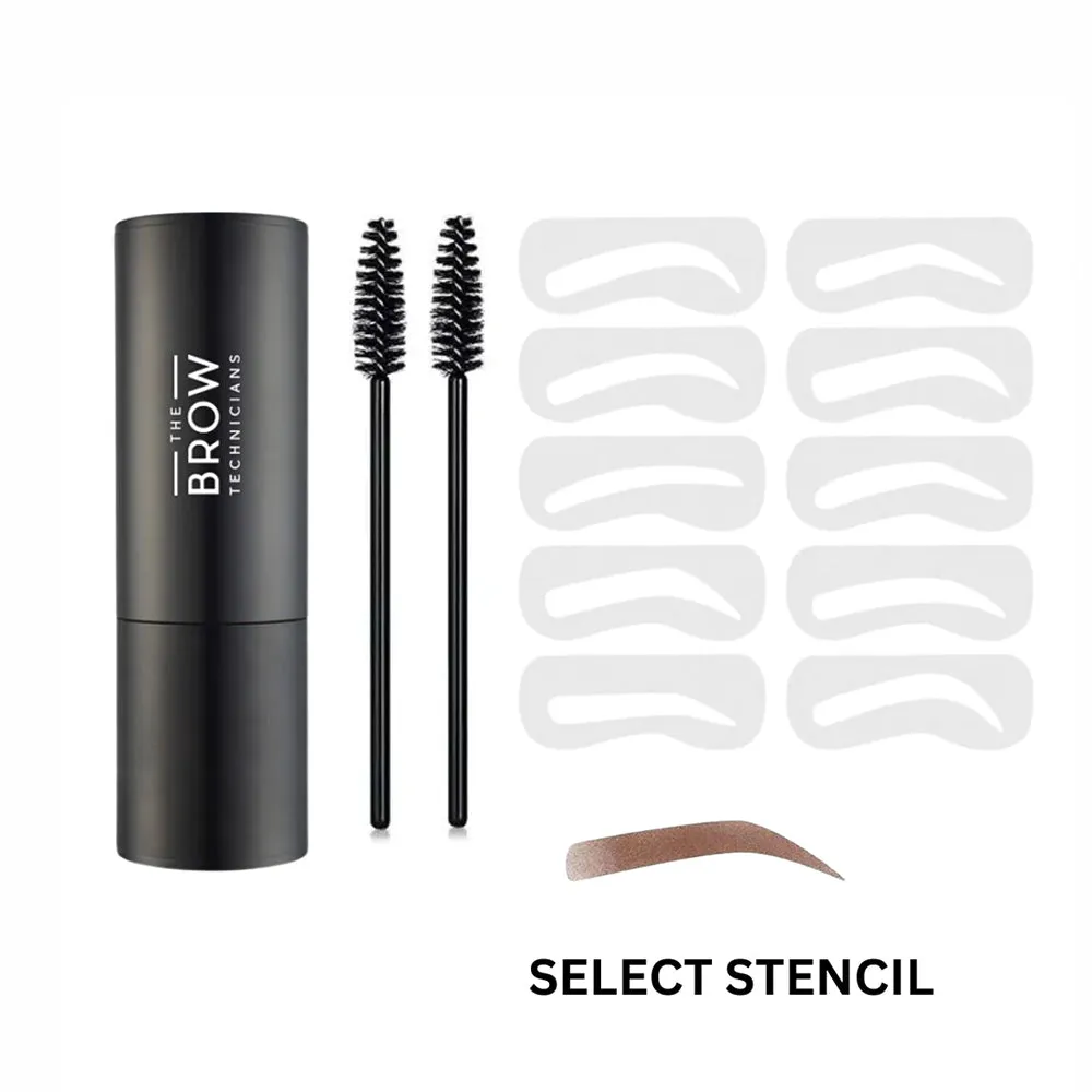 The Brow Technicians Brow Stamp & Stencil Kit - Dark Brown