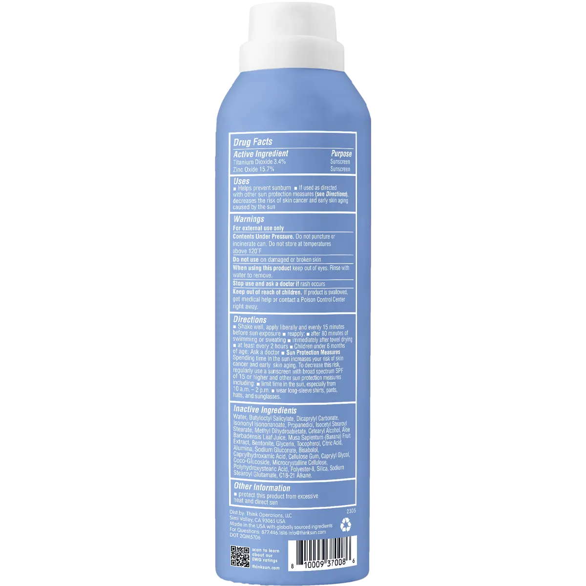 Thinksport Mineral Spray SPF 50