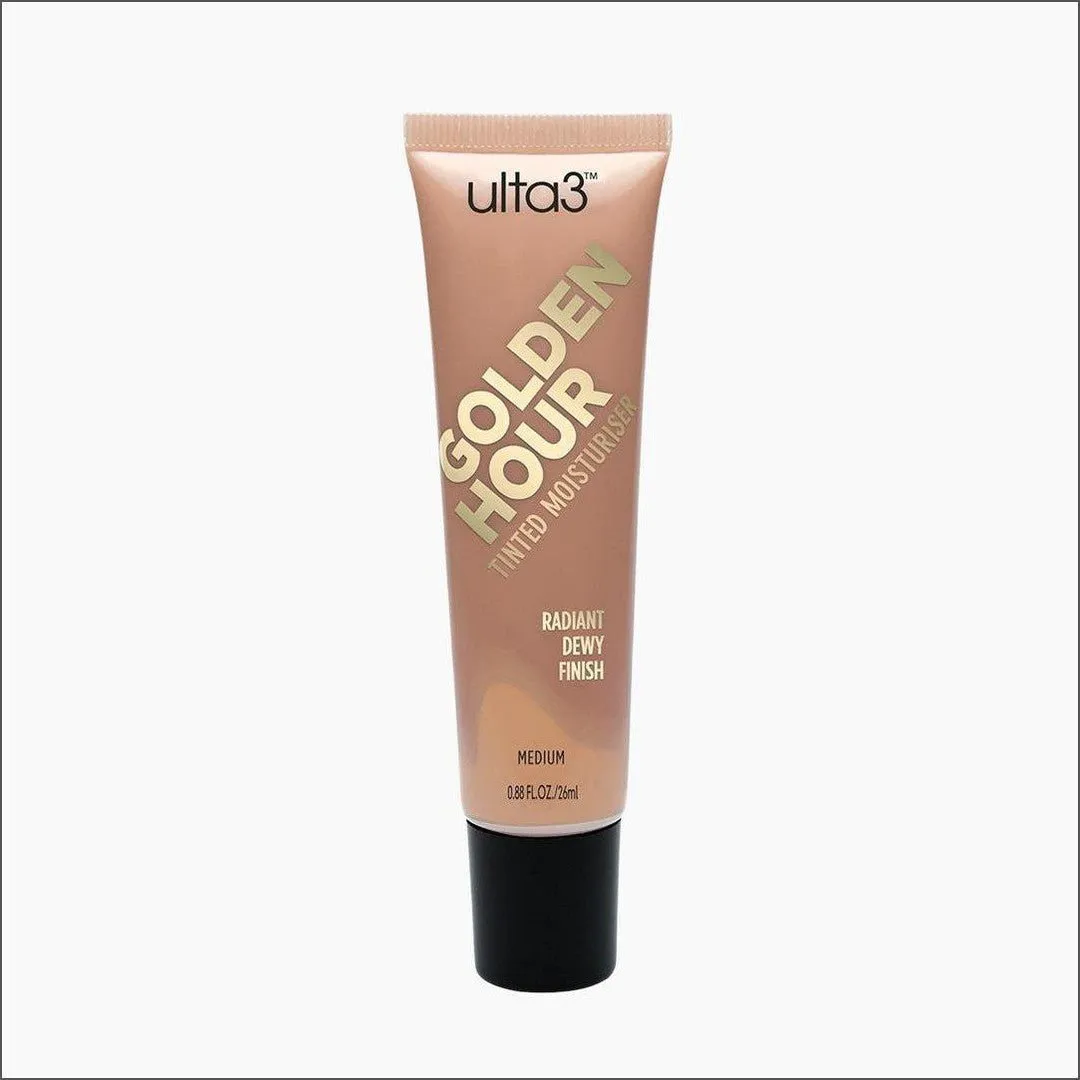 Ulta3 Golden Hour Tinted Moisturiser Radiant Dewy Finish - Medium 26ml